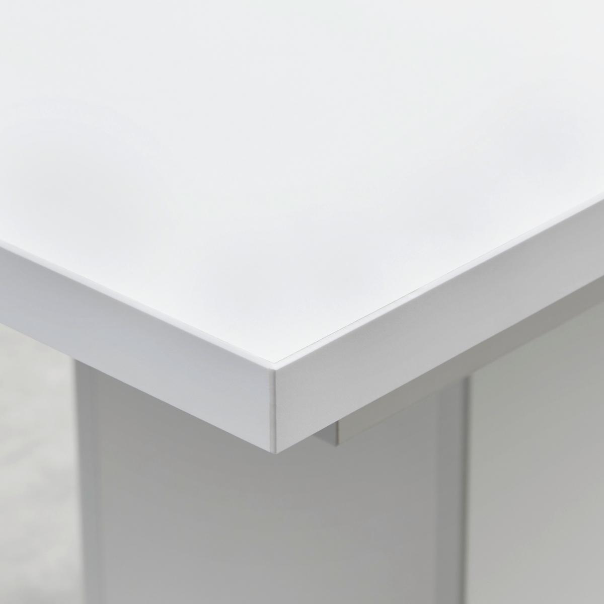 Ausziehtisch in Weiss/Eiche Artisan - Weiss/Eiche Artisan, Modern, Holzwerkstoff (160-210/75/90cm) - Mömax