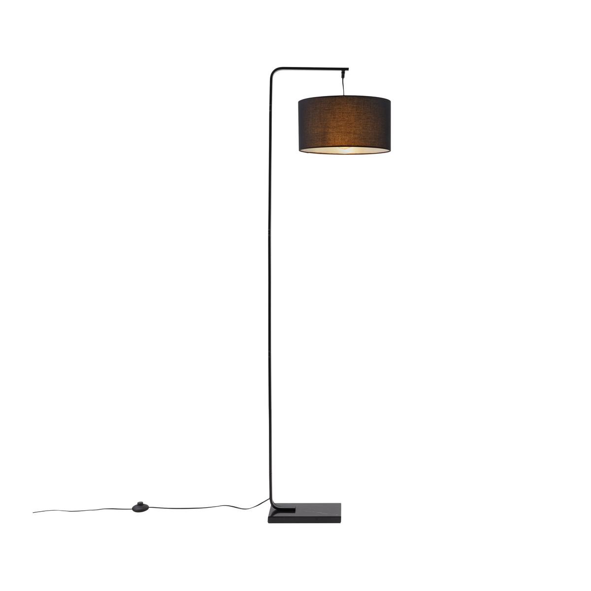LAMPA STOJĄCA ALARA - czarny, Modern, kamień/metal (45/35/170cm) - Bessagi Home