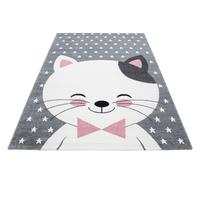 Otroška Preproga Kids, 120x170cm, Roza, Siva - pink/siva, Trend, tekstil (120/170cm) - Ben'n'jen