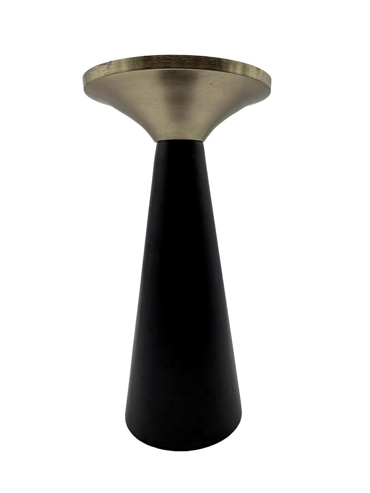 Beistelltisch Wl7.492 - Schwarz, Design, Stein/Metall (28/54/28cm) - Livetastic