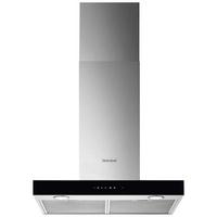 Dunstabzugshaube DK6HB470Y - Edelstahlfarben/Schwarz, Basics, Glas/Metall (59,8/67,8-118/45,4cm) - Dieter Knoll