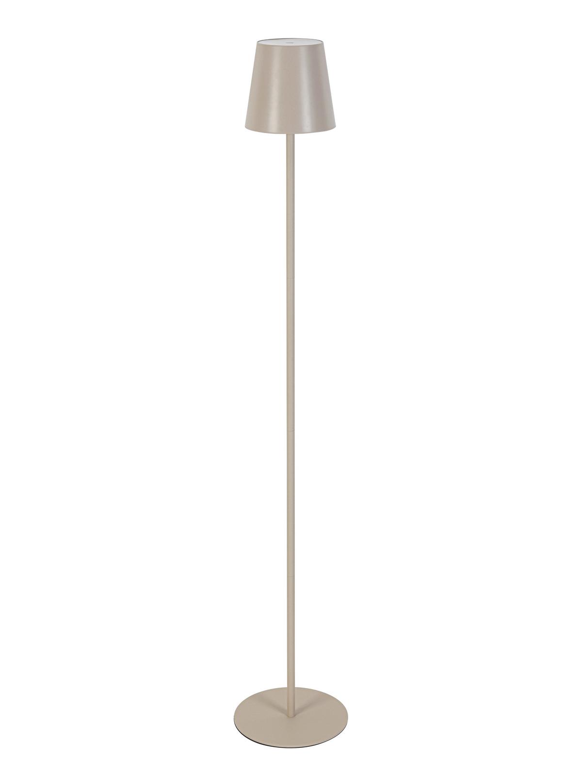 AKUMULATOROWA LAMPA STOJĄCA FORT LAUDERDALE *SBN* - kolor piaskowy, Design, tworzywo sztuczne/metal (22/130cm) - Novel