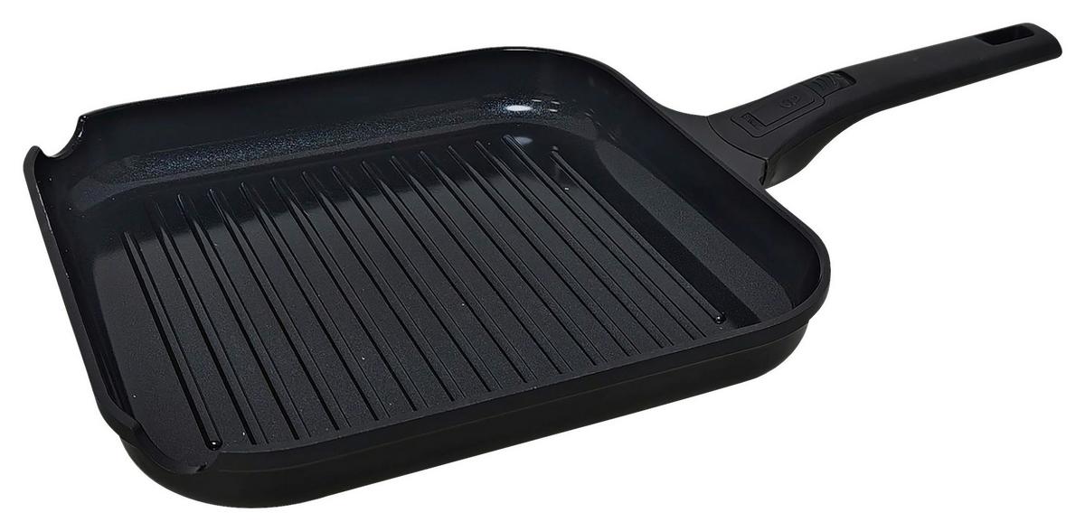 Tigaie tip grill Rico - negru, Konventionell, plastic/metal (28/4,3cm) - Mömax