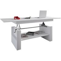 Klubska Miza Kobila, Bela - bela, Basics, leseni material (65/115/52,5cm) - MID.YOU