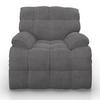 RELAXZETEL NATALIE - Donkergrijs/Zwart, Modern, Hout/Textiel (98/94/106cm) - Bessagi Home