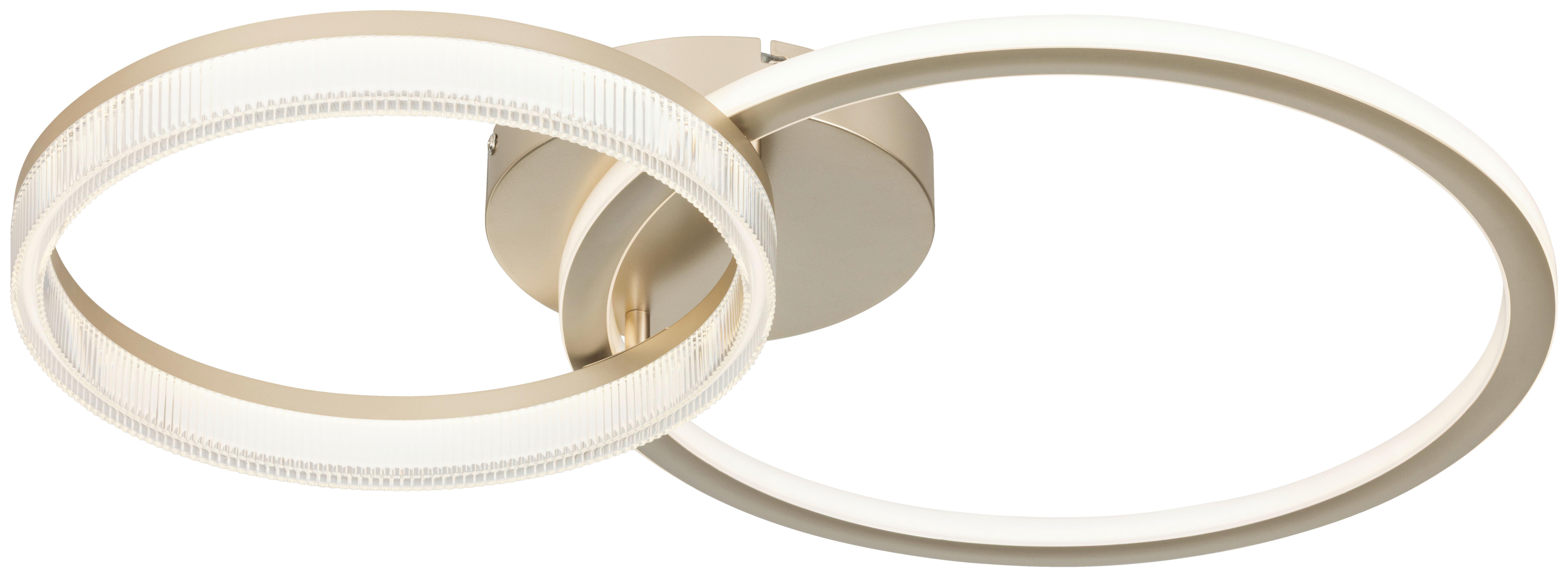 LED-TAKLAMPA RIO - champagne, Modern, metall/plast (70/45/10cm) - Mömax