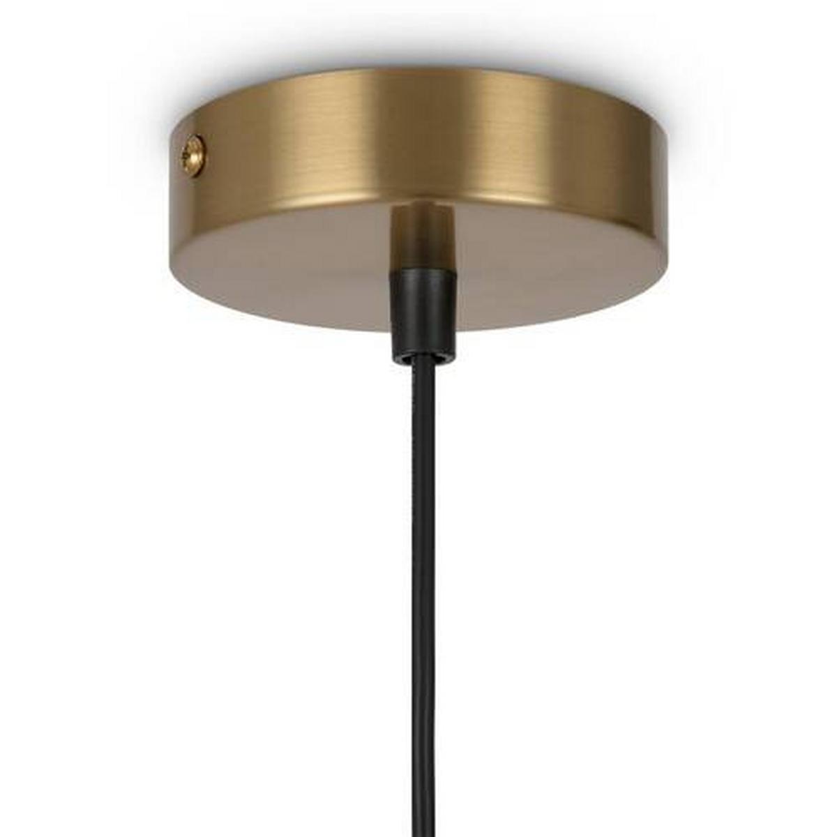 Pendelleuchte Ring Messingfarben max. 25 Watt - Messingfarben/Weiß, Trend, Glas/Metall (17/12/48cm) - MAYTONI