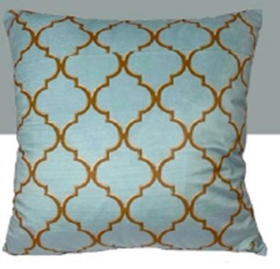 Díszpárna Chrysafenu - barna/türkiz, Design, textil (45/45cm)