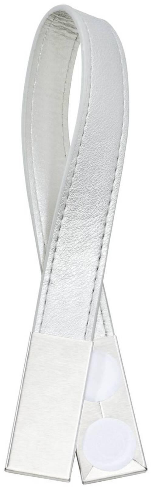 Kopča Za Zavjese Laurenz - srebrne boje, Moderno, koža (2cm) - Modern Living