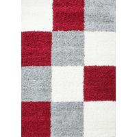 Hochflorteppich Life Rot ca. 120x170cm - Rot/Hellgrau, KONVENTIONELL, Textil (120/170cm) - Novel