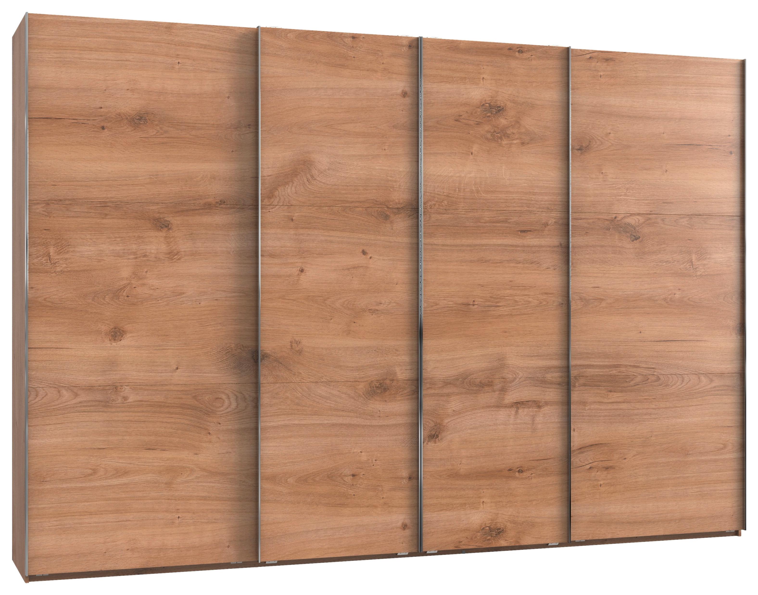 Ormar S Kliznim Vratima Level 36 A - boje hrasta/boje kroma, Moderno, drvni materijal (350/236/65cm) - Modern Living