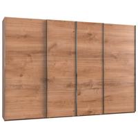 Ormar S Kliznim Vratima Level 36 A - boje hrasta/boje kroma, Moderno, drvni materijal (350/236/65cm) - Modern Living