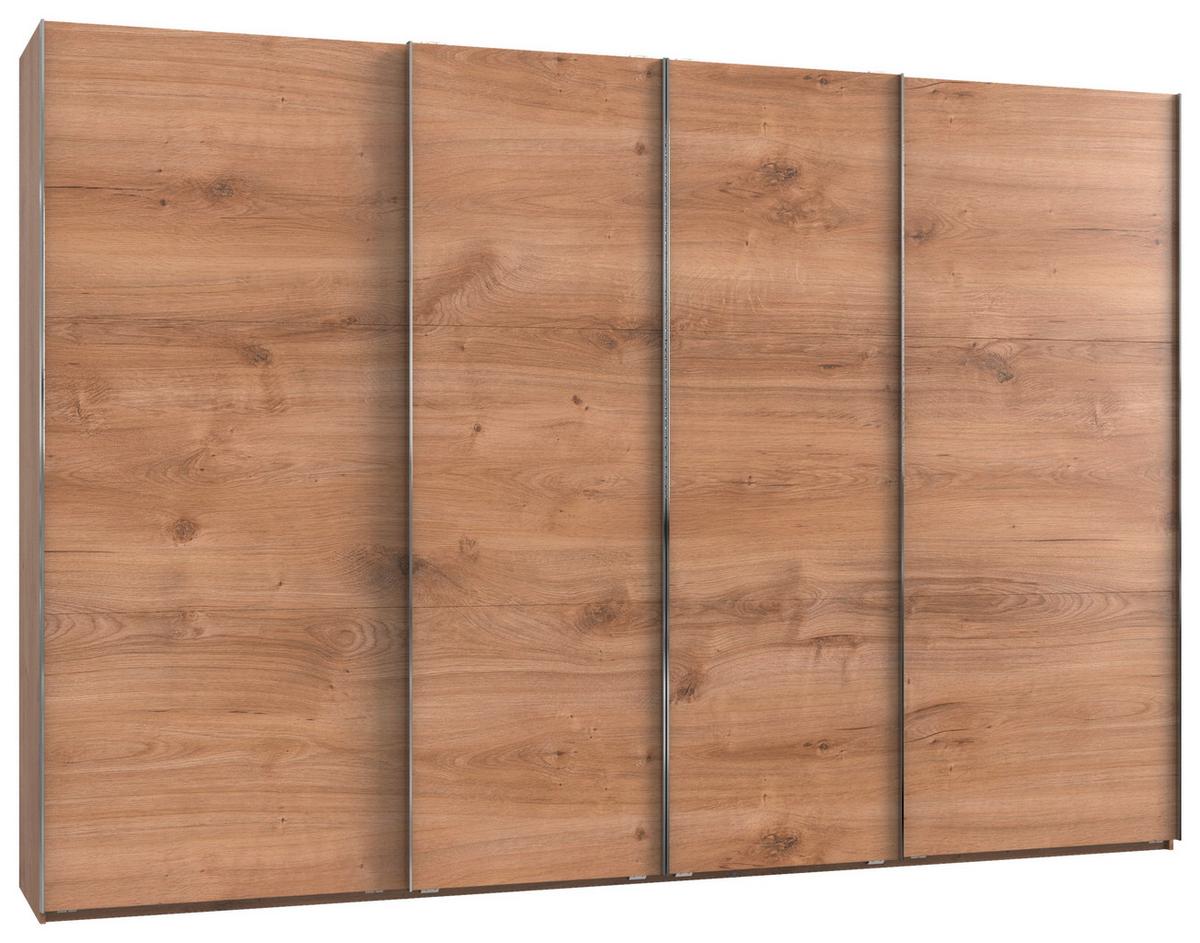 Ormar S Kliznim Vratima Level 36 A - boje hrasta/boje kroma, Moderno, drvni materijal (350/236/65cm) - Modern Living