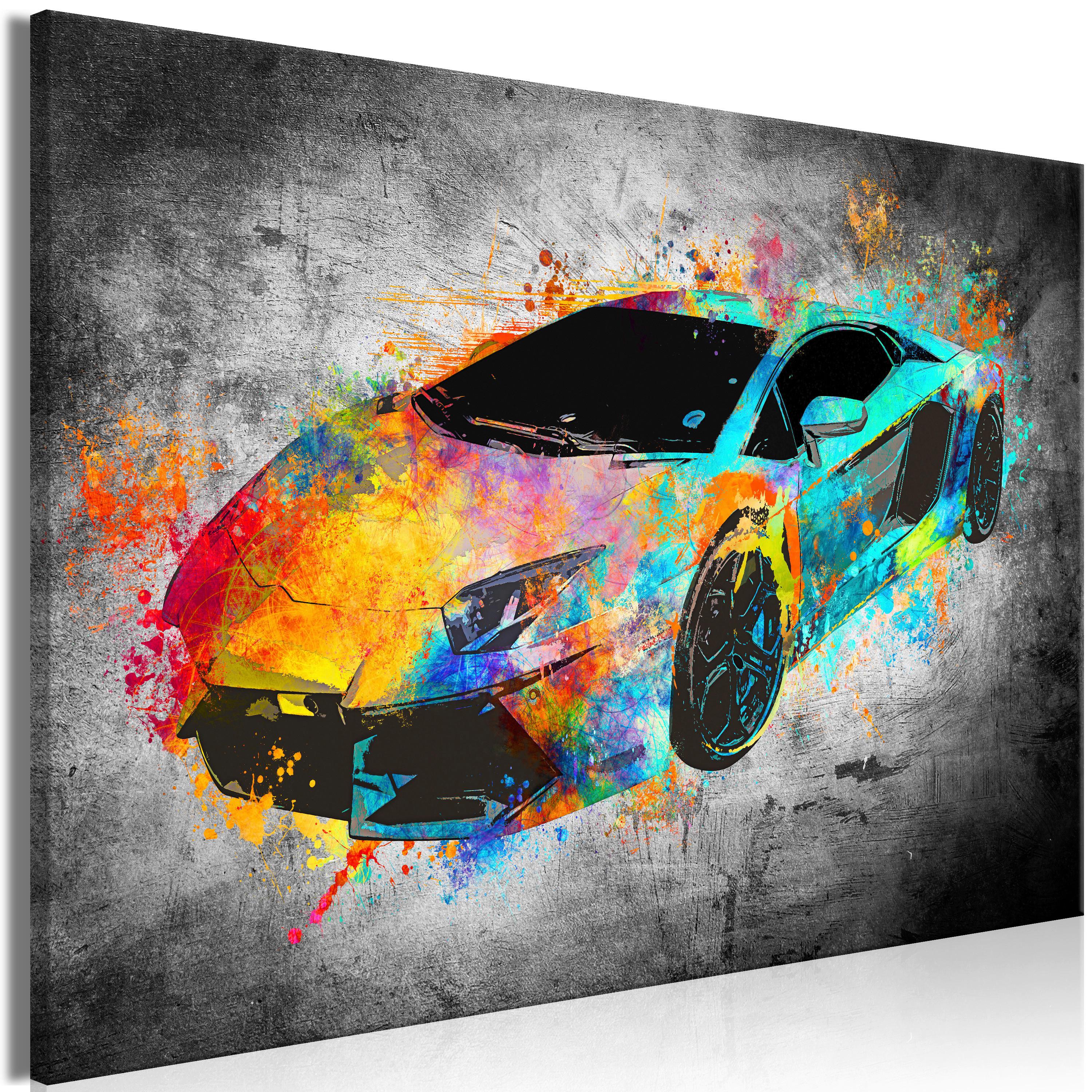 Slika Na Platnu Aerodynamics - večbarvno, Basics, tekstil/les (120/80/1,2cm) - artgeist