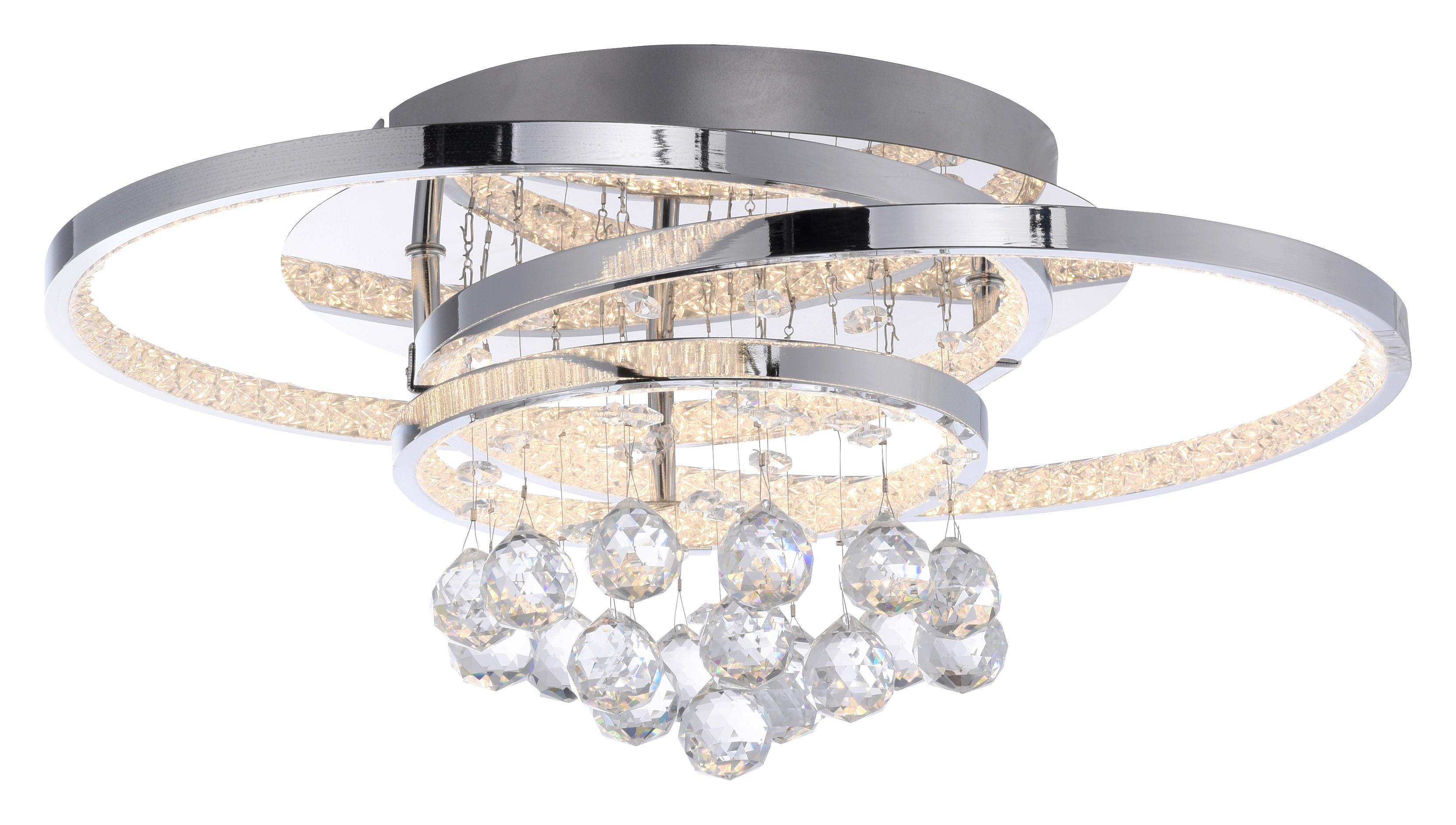 LAMPA SUFITOWA LED 6267-17 ROTAZO - kolor chromowy, Design, metal/szkło (45/33/22cm) - Paul Neuhaus