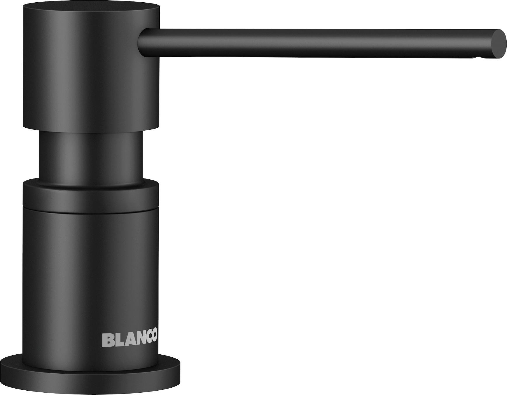 Spülmittelspender Lato Schwarz matt - Schwarz, Metall (31,4cm) - Blanco