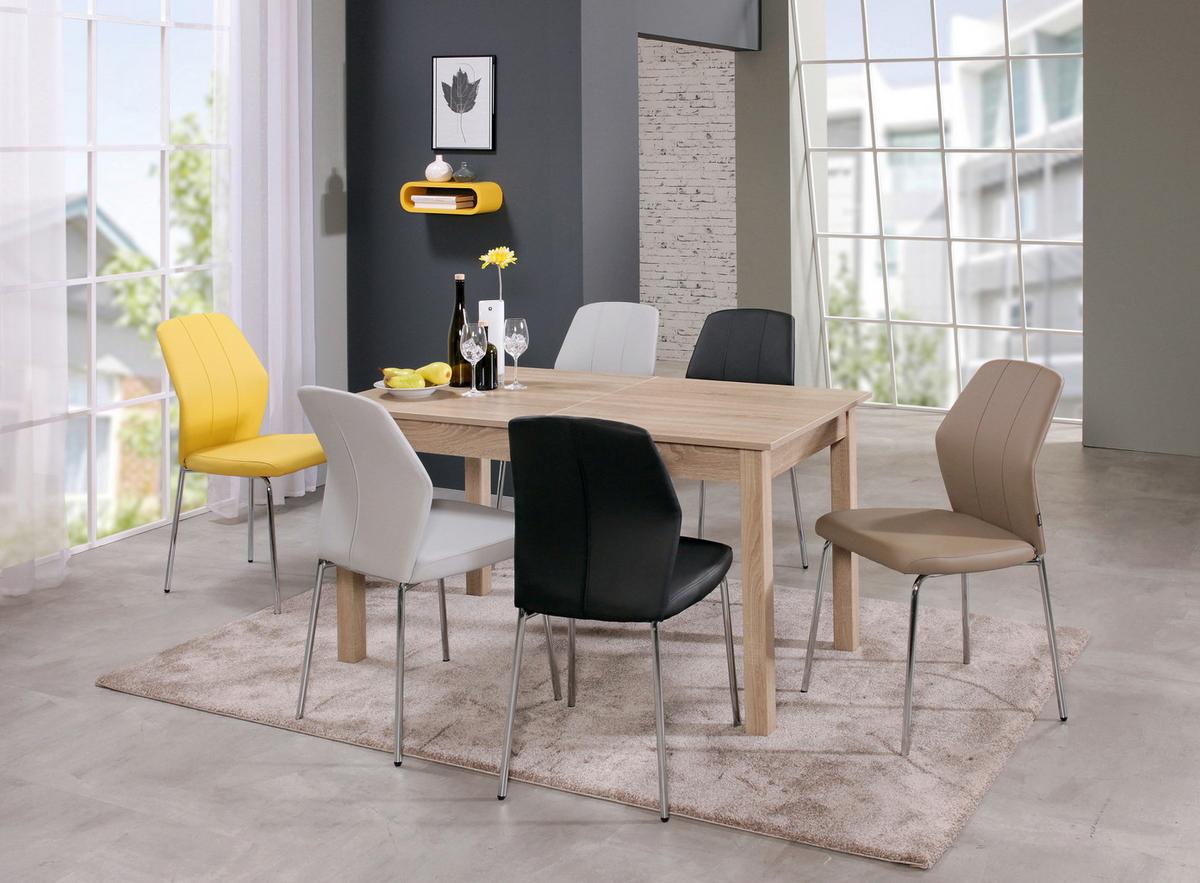 Raztegljiva Miza Coburg, Barva Hrasta, 140x80cm - hrast sonoma, Design, leseni material (140/80/76,5cm) - P & B