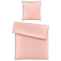 Bettwäsche Bio-Lisa Uni Rosa ca. 135x200cm - Rosa, MODERN, Textil (135/200cm) - ecoTree