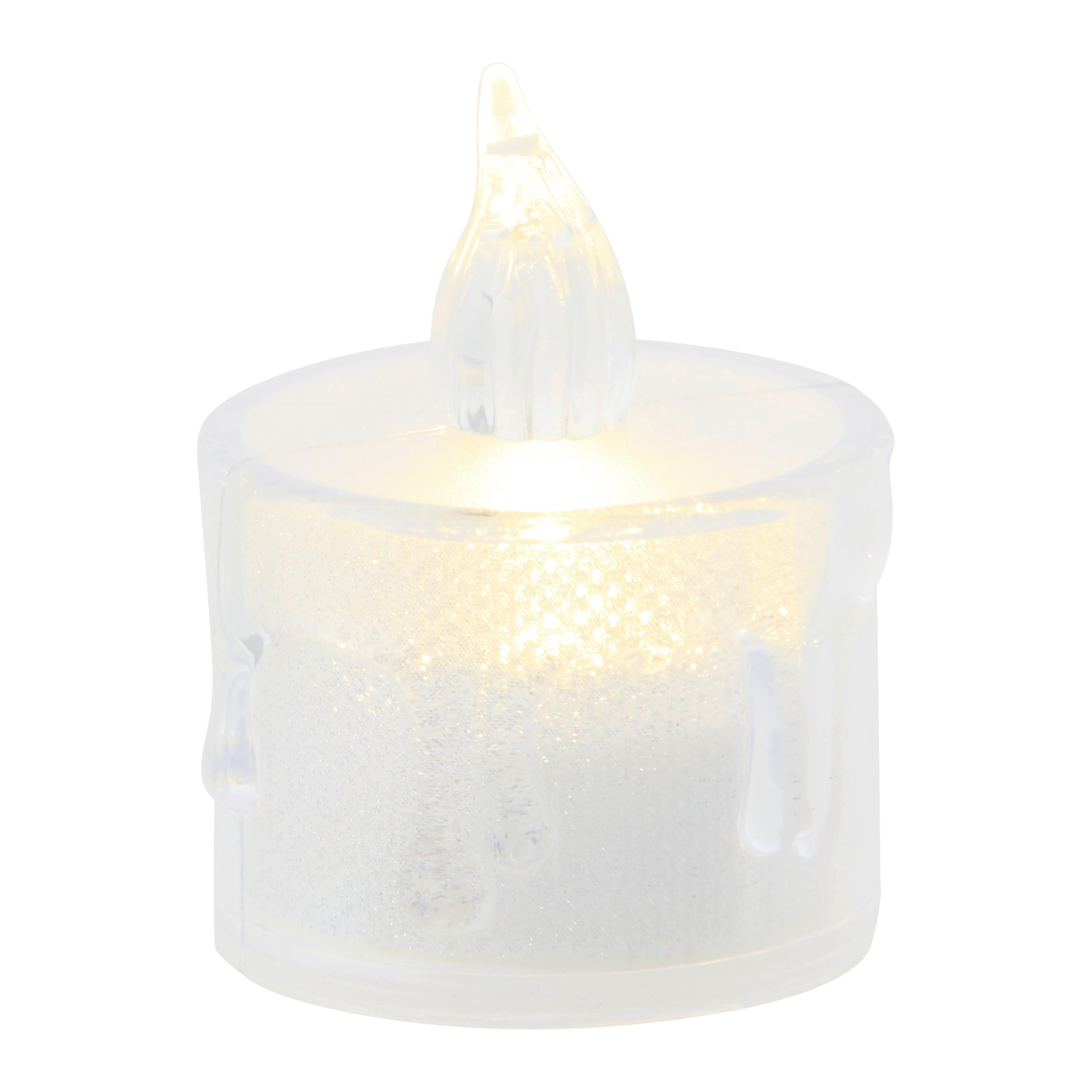 Sveča Z Led-diodo Chantal - prosojno, Konvencionalno, umetna masa (4/4/6.5cm) - Mömax