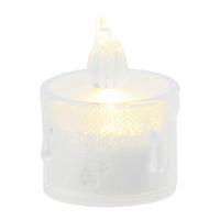 Sveča Z Led-diodo Chantal - prosojno, Konvencionalno, umetna masa (4/4/6.5cm) - Mömax