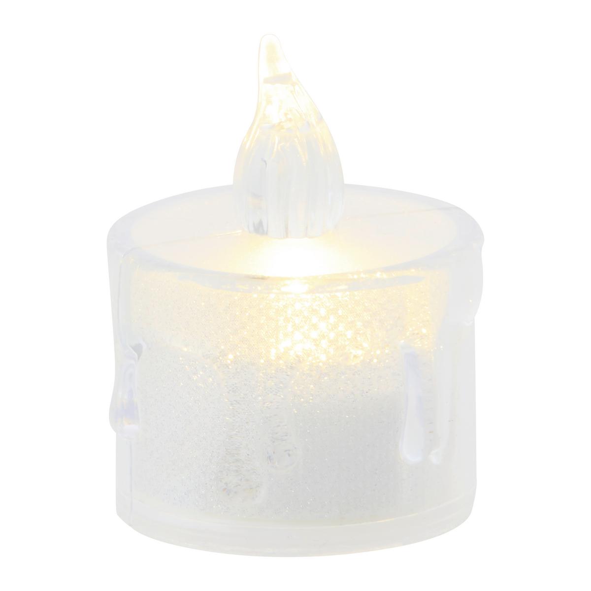 Sveča Z Led-diodo Chantal - prosojno, Konvencionalno, umetna masa (4/4/6.5cm) - Mömax