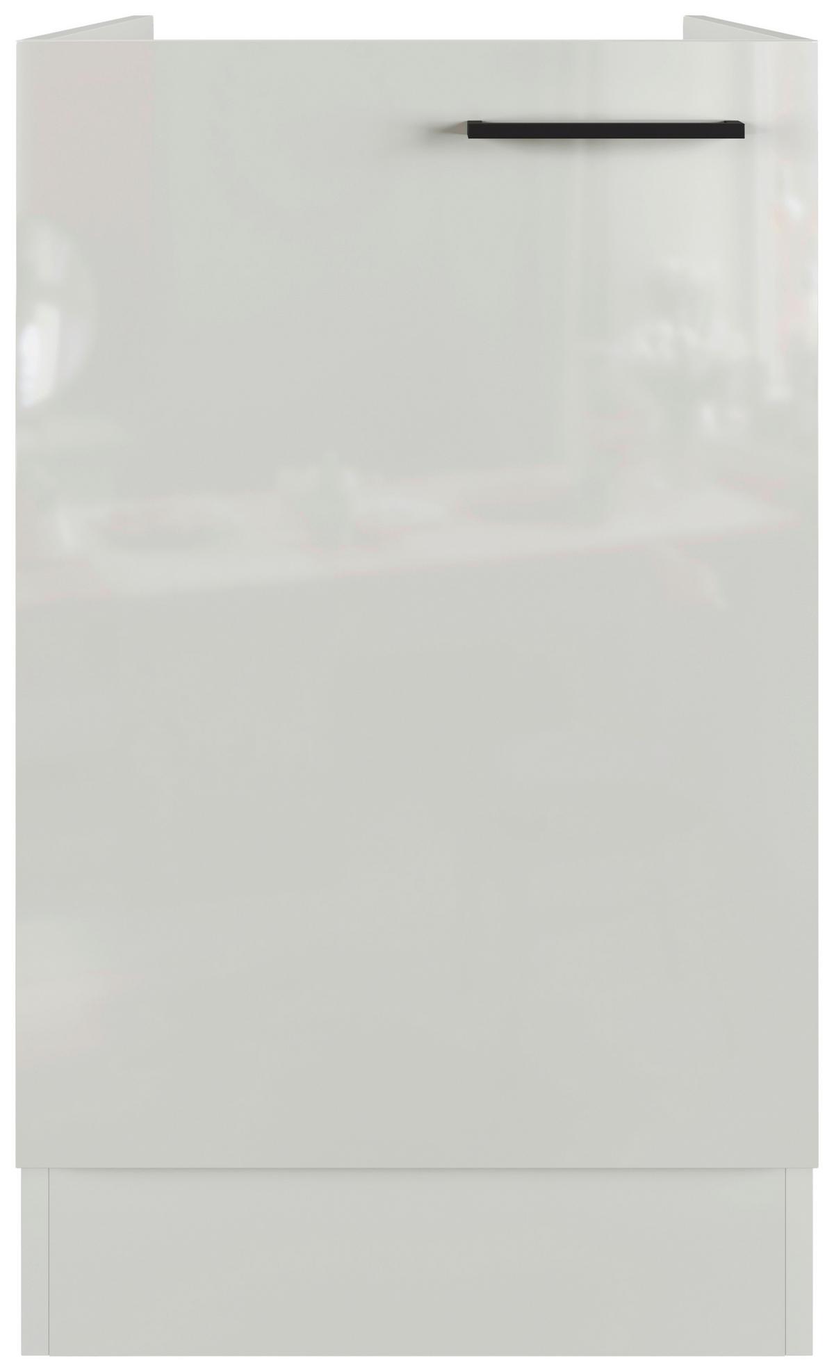 Spodnja Omarica Za Korito Levi, Svetlo Siva, Š. 50 Cm - črna/siva, Moderno, kovina/leseni material (50/82/60cm) - FlexWell