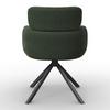STOL MED ARMSTÖD LIORA - grön/svart, Modern, metall/textil (57,5/84/61cm) - Bessagi Home