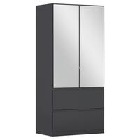 Omara S Klasičnimi Vrati Costa, Siva - siva, Moderno, leseni material (91/197/54cm) - Rauch Möbel