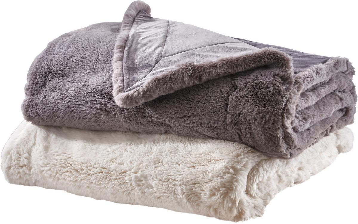 KOC FUTRZANY SECCO - antracytowy, Basics, tkanina (150/200cm) - Dieter Knoll