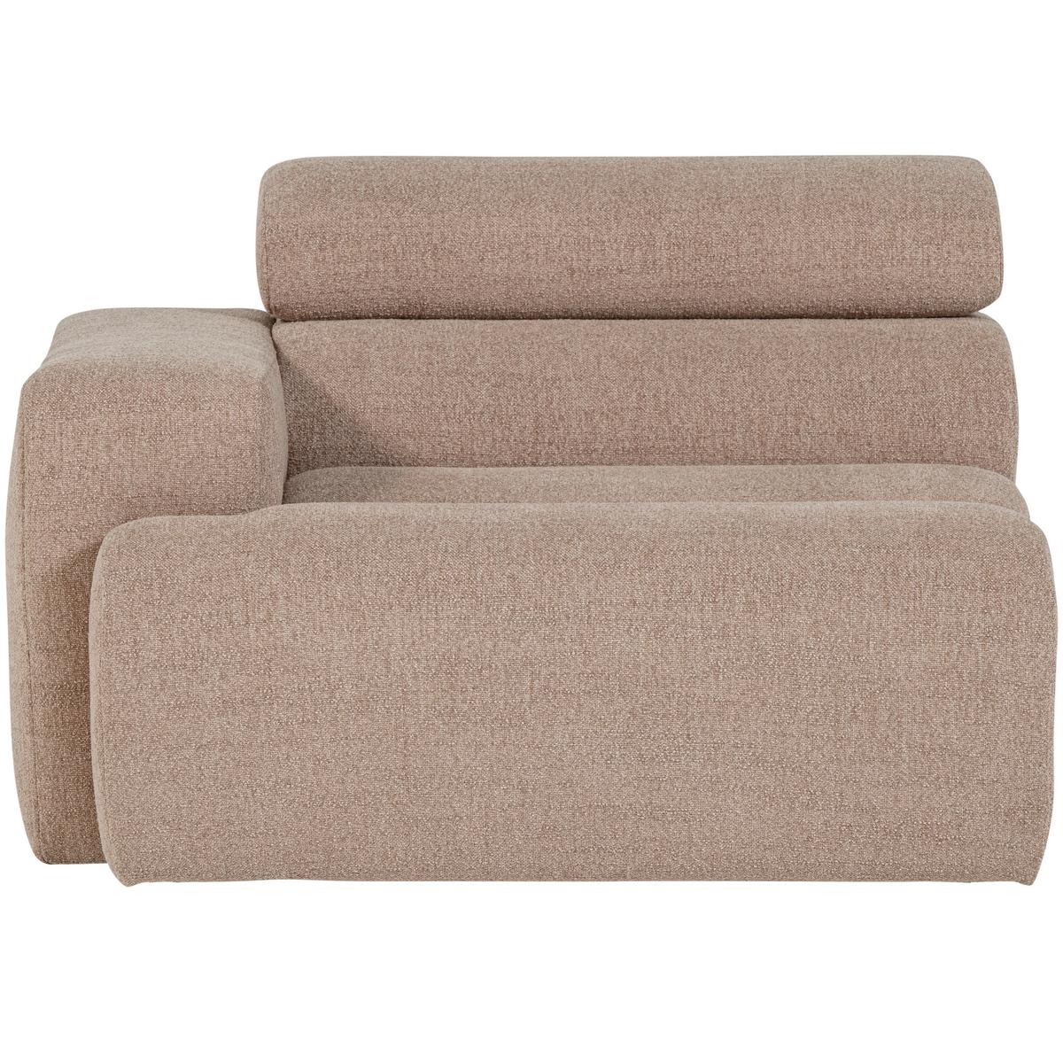 SOFAELEMENT Novi Taupe B: 109cm - Taupe, Design, Kunststoff/Textil (109/86/113cm) - Livetastic