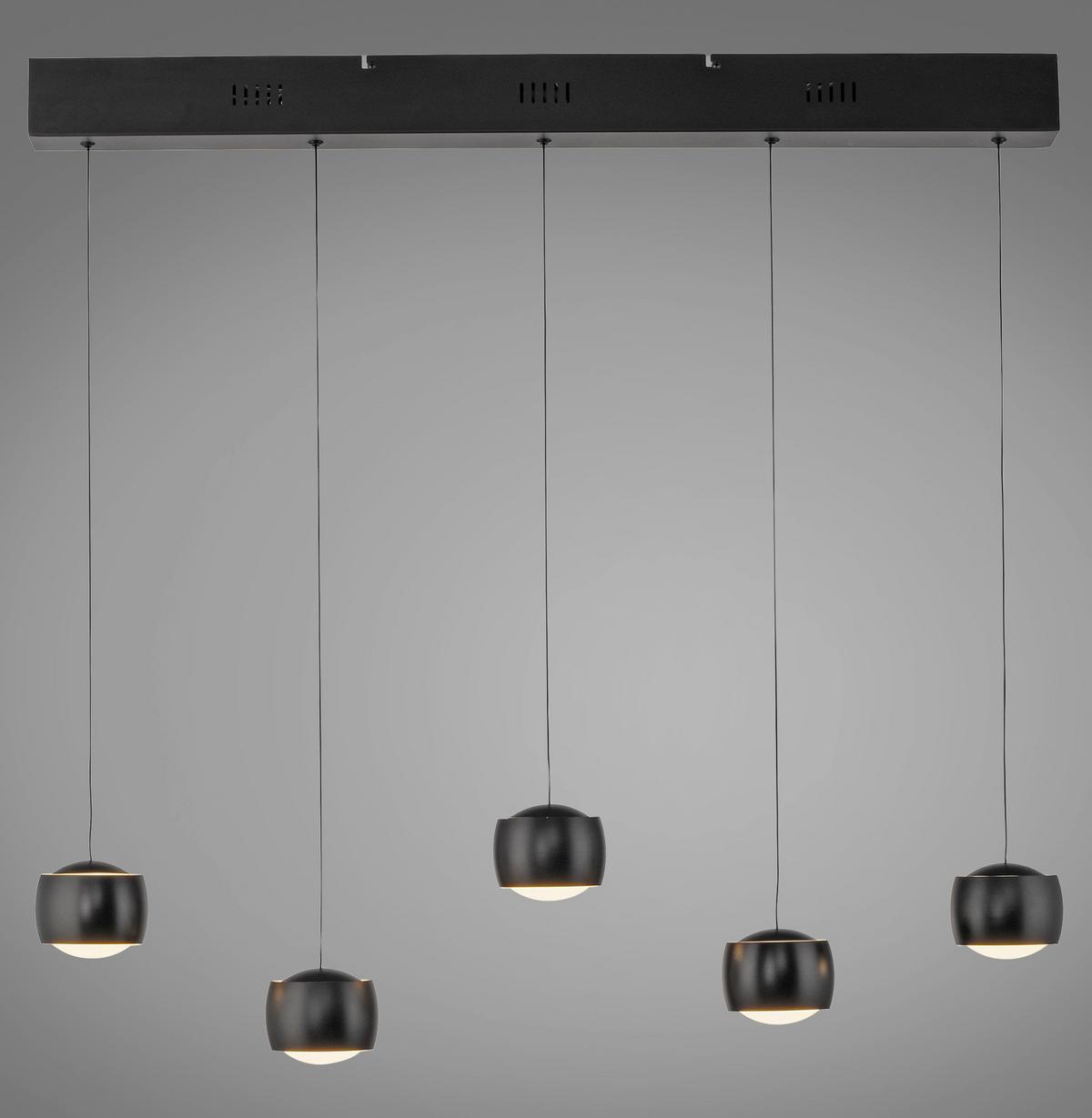 LAMPA WISZĄCA LED 15262-18 BALLINI - czarny, Design, tworzywo sztuczne/metal (110/10/220cm) - Just Light