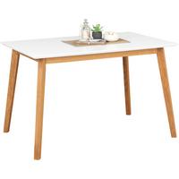 STÓŁ DO JADALNI VINKO -TOP- - kolor dębowy/biały, Design, materiał drewnopochodny/drewno (120/80/75cm) - Livetastic