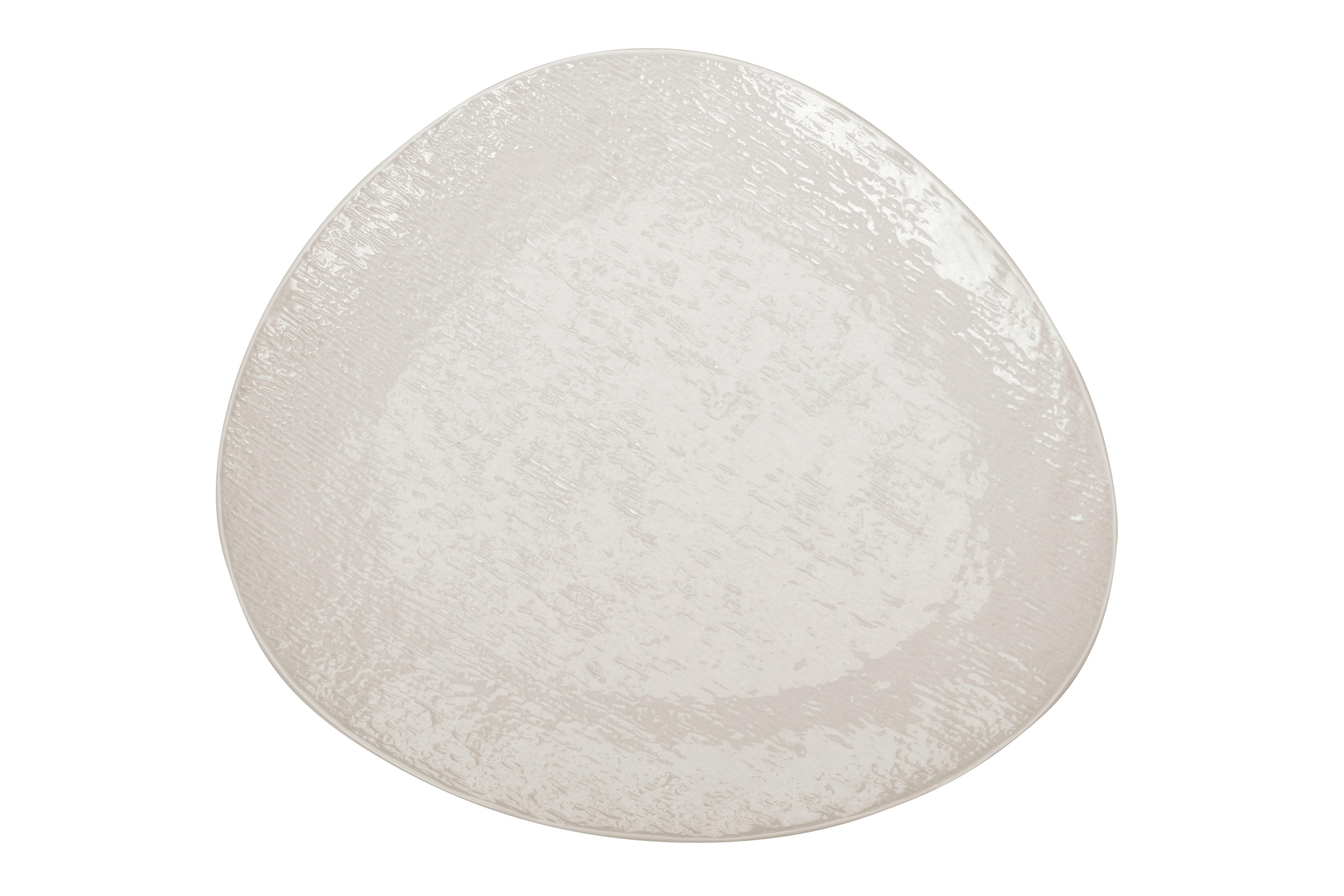Speiseteller Haruki in Weiss - Weiss, Modern, Keramik (28/24,8/2,5cm) - Mömax
