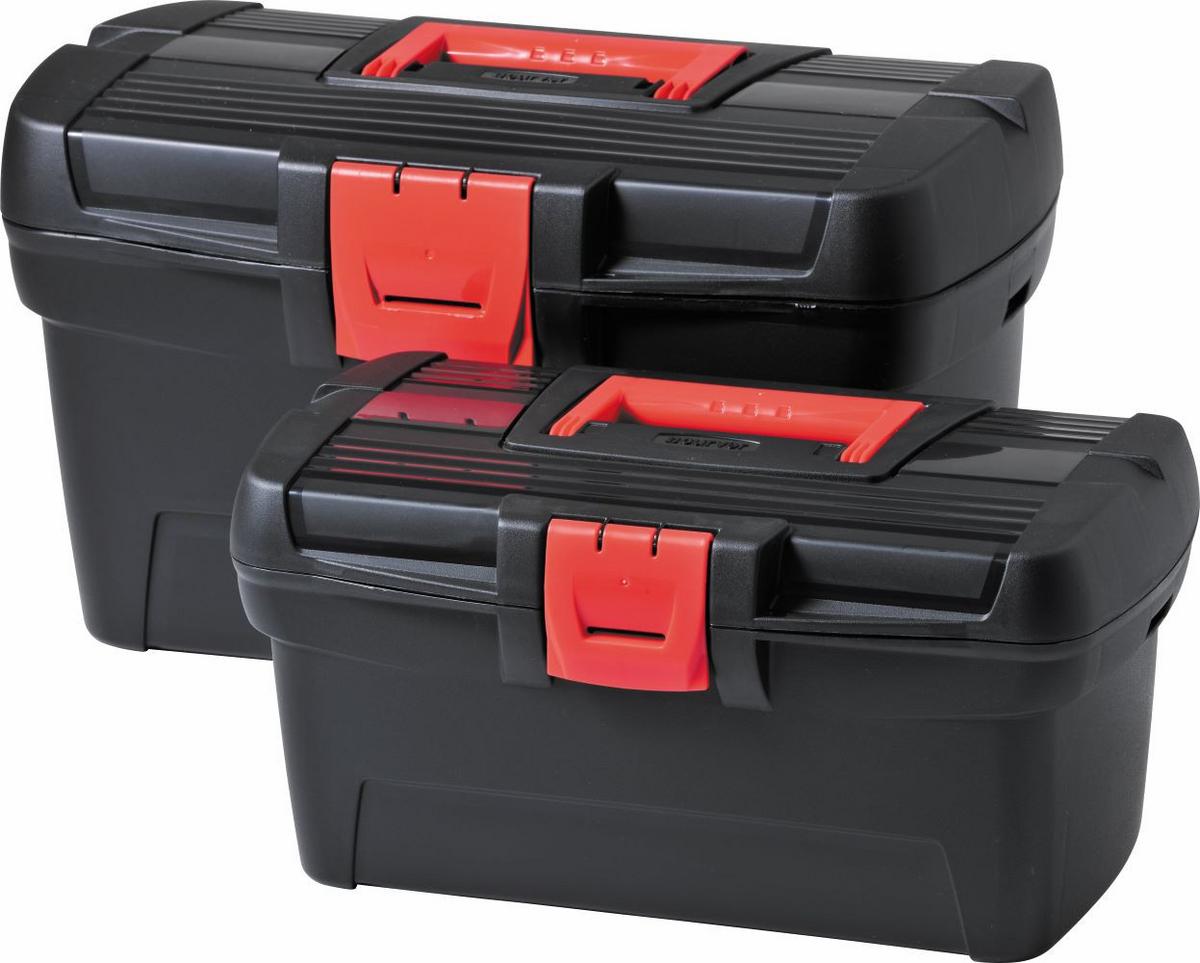 Szerszámosláda Szett Herobox Basic 2db - fekete/piros, műanyag