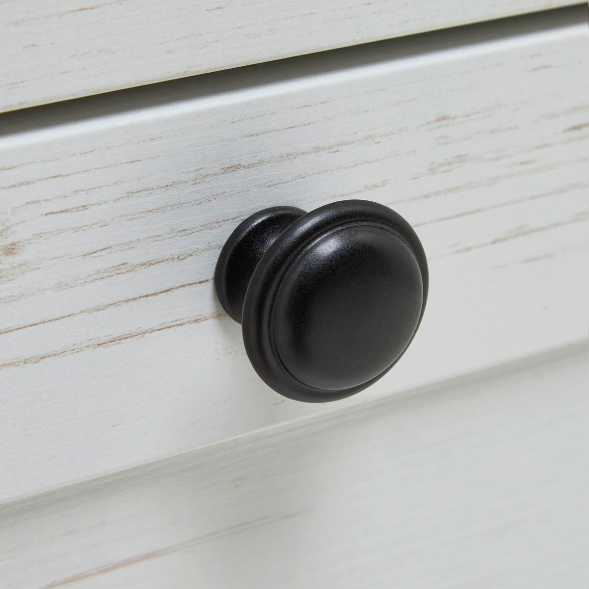 Buffetaufsatz Korsika Eichefarben/Weiß - Eichefarben/Schwarz, ROMANTIK / LANDHAUS, Glas/Holzwerkstoff (150/110/37cm) - Mömax