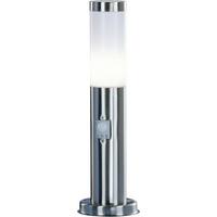 Außenleuchte Boston I in Opalfarben max. 30 Watt - Edelstahlfarben/Opal, Basics, Kunststoff/Metall (12,7/45cm) - Globo