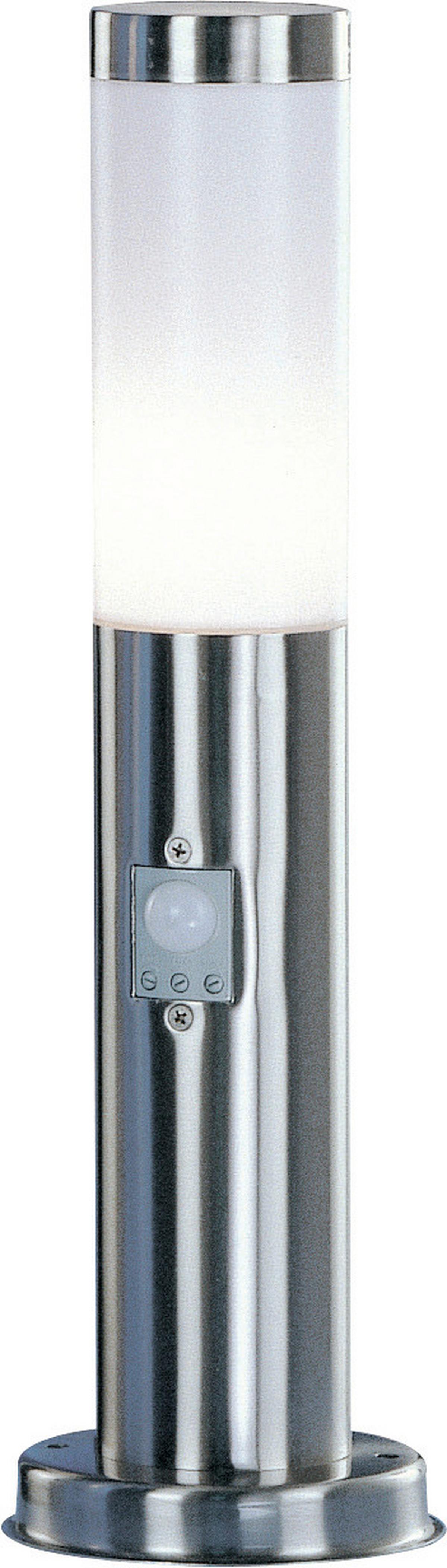 Außenleuchte Boston I in Opalfarben max. 30 Watt - Edelstahlfarben/Opal, Basics, Kunststoff/Metall (12,7/45cm) - Globo