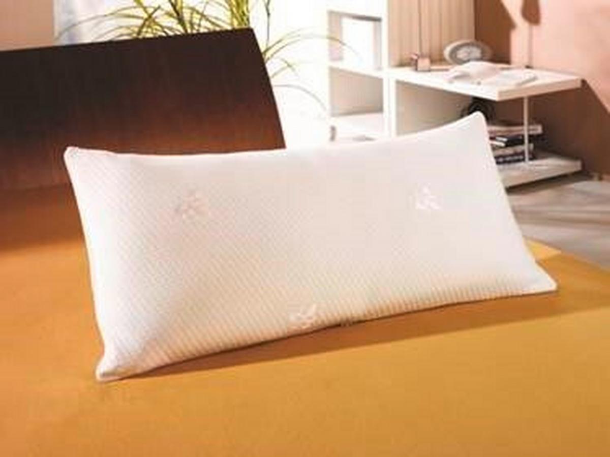 Nackenkissen Visco Basic in Weiss ca. 40x80cm - Weiss, Textil (40/80cm) - Nadana