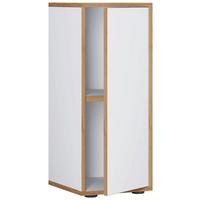 Arhivska Omara Salia B30, Bela, Barva Hrasta - bela/medeni hrast, Design, leseni material (30/74/33cm) - MID.YOU