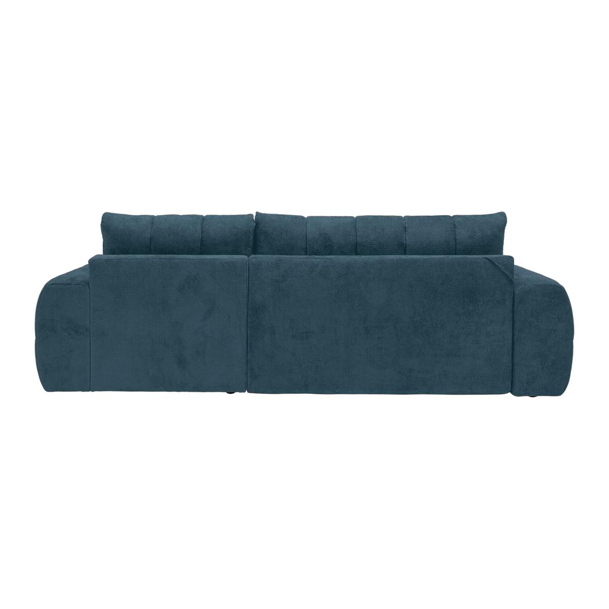 Wohnlandschaft Bolonia Petrol - Schwarz Hochglanz/Petrol, MODERN, Textil/Metall (273/93/166cm) - Mömax