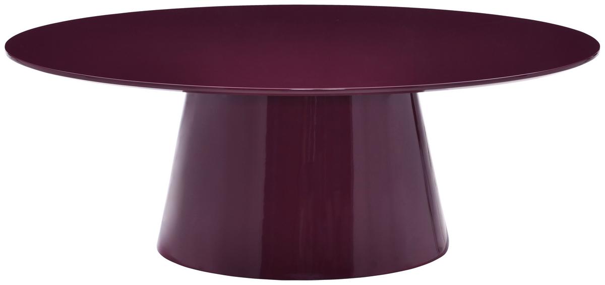 STOLIK KAWOWY COREK - bordowy, Basics, materiał drewnopochodny (110/60/40cm) - MID.YOU