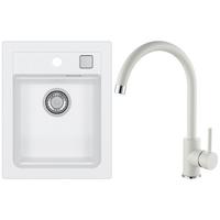 Set Sudopera I Slavine Atrox 10 + Kati G11 - bijela, Konvencionalno, kamen (40/50cm)