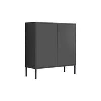 Kommode Mailand Typ 4 Anthrazit - Anthrazit, MODERN, Holzwerkstoff/Metall (79/86/33cm) - MID.YOU