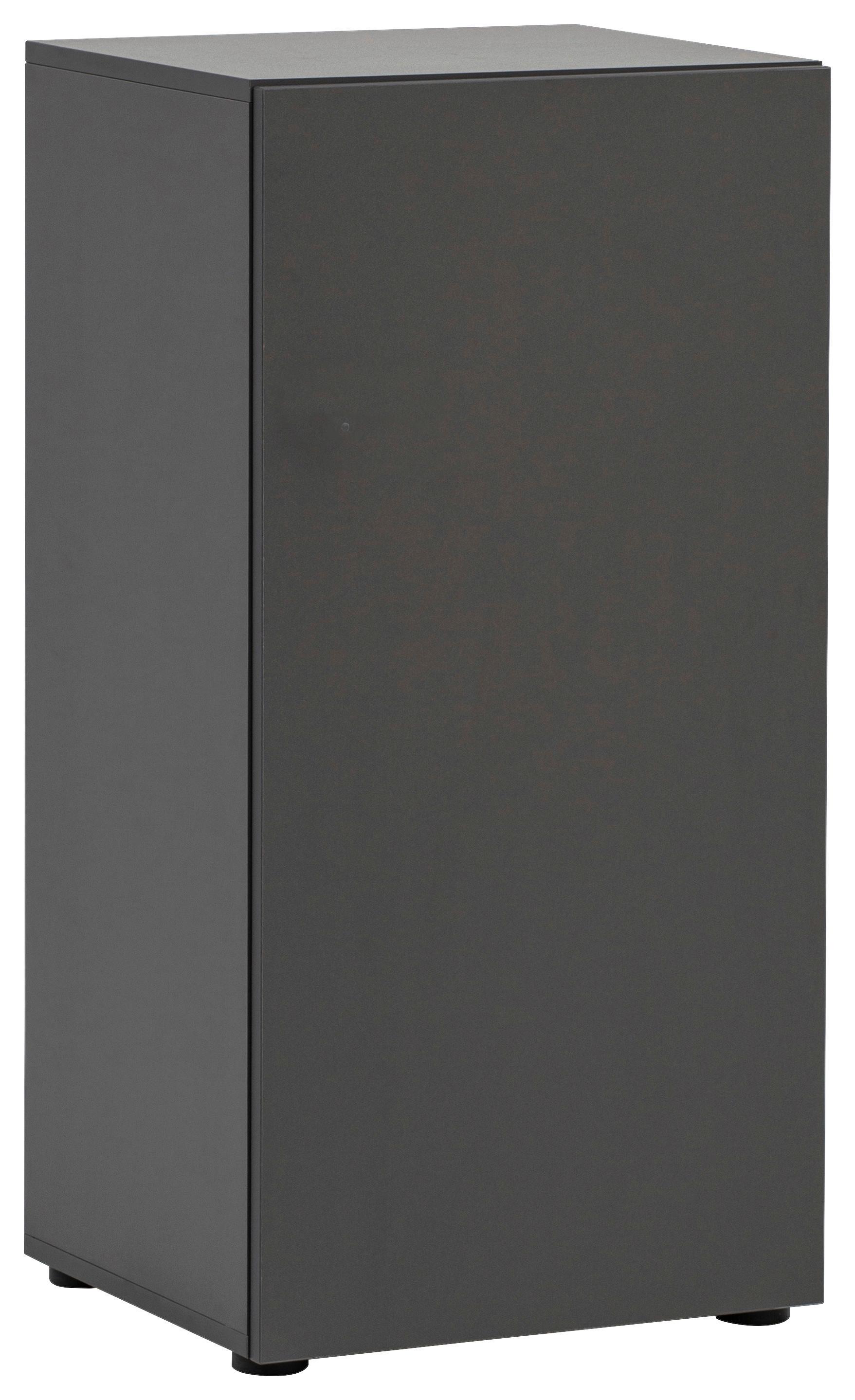 Garderobna Omarica Locked, Antracit - bela/antracit, Design (45,4/92,6/40,65cm) - MID.YOU