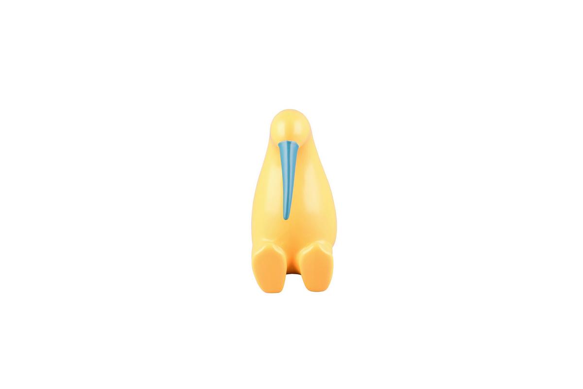 Skulptur Kibble Gelb - Gelb, Basics, Keramik (8,5/18,5/16cm)