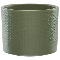 Pflanzentopf Era In Diversen Farben - temno siva/zelena, Basics, keramika (12,5/10cm)