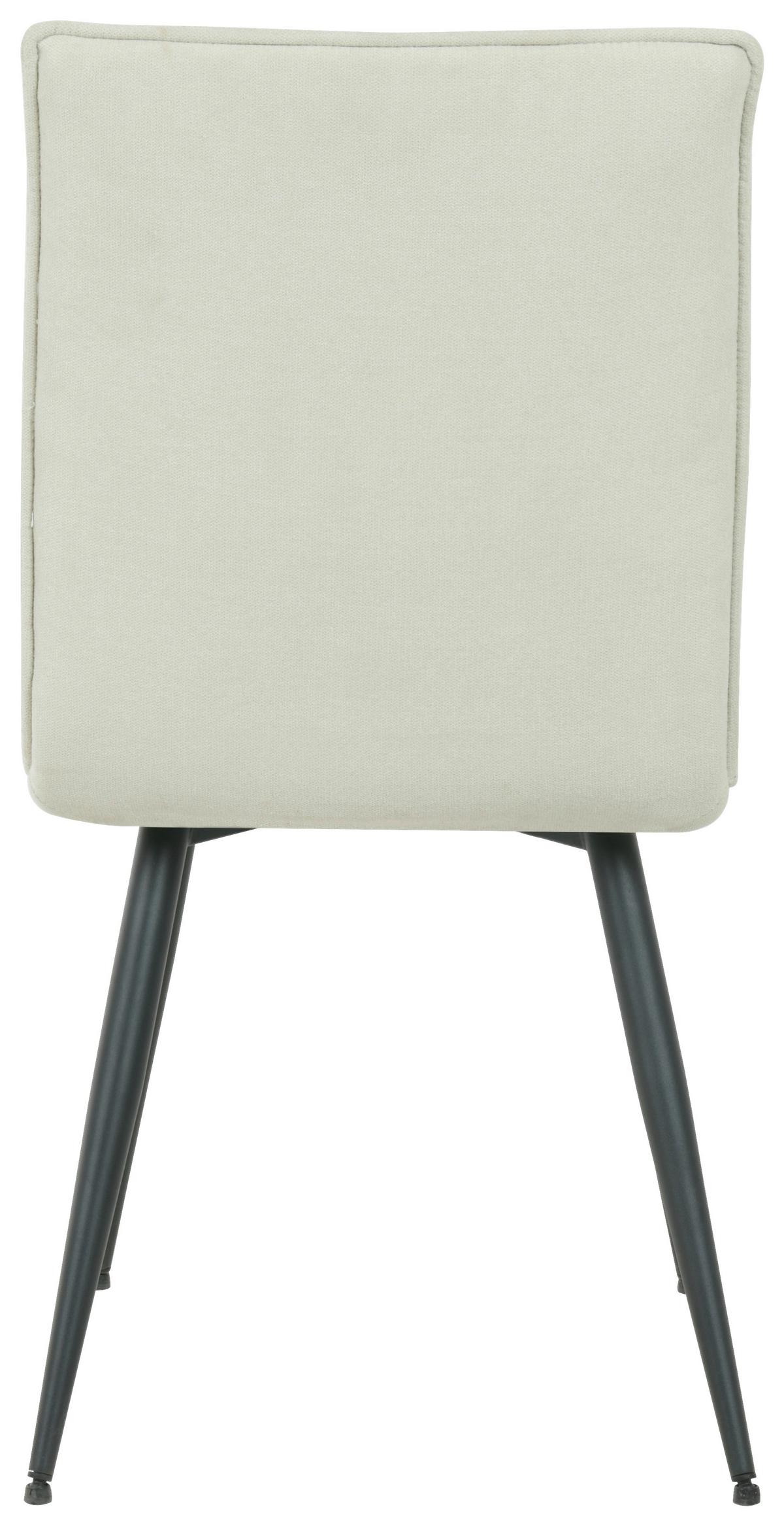 KRZESŁO HOOK - beżowy/czarny, Design, metal/tkanina (47.5/92/65cm) - Novel