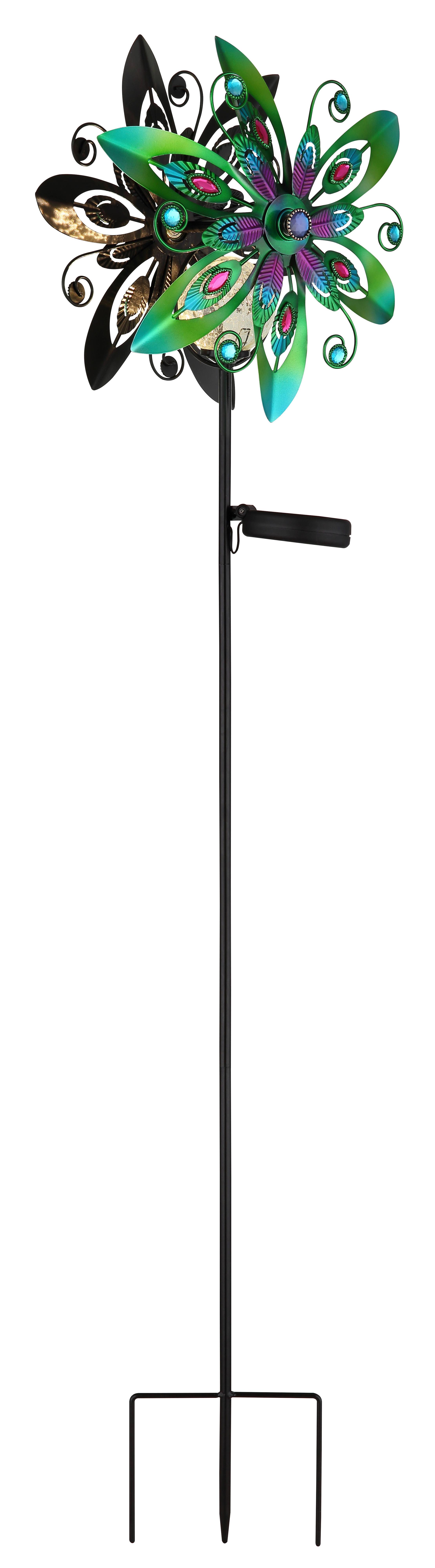 Solarna Svjetiljka Solar - višebojno/prozirno, Design, staklo (32/17,5/124cm) - Globo