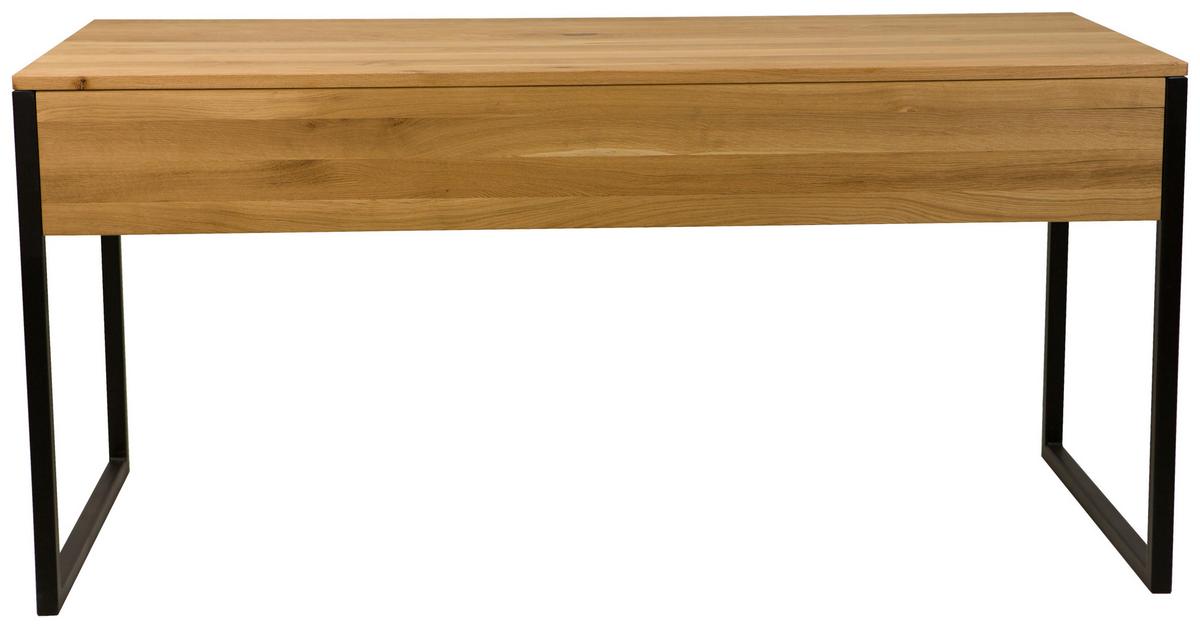 Schreibtisch Albero Naturfarben/Schwarz - Schwarz/Naturfarben, Modern, Holz/Metall (160/75/70cm) - Mömax