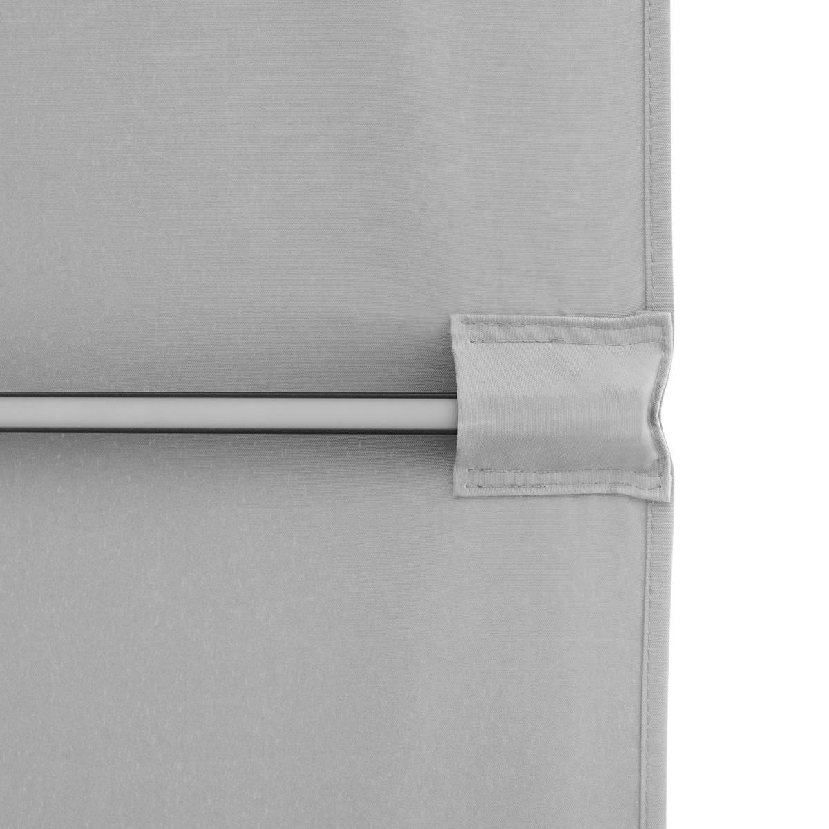 Ampelschirm Myzone Led Hellgrau ca. 300x220cm - Anthrazit/Hellgrau, Basics, Textil/Metall (300/220cm) - Doppler